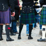 Men in traditional kilts