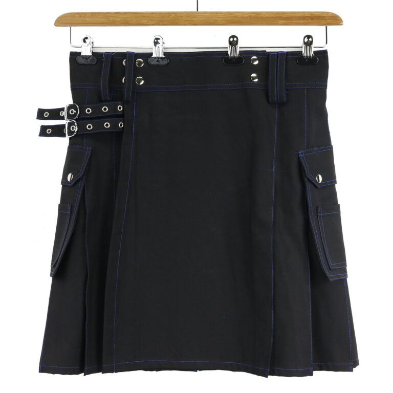 black utility kilt