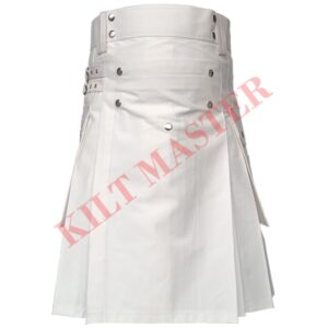 Men's White Kilt