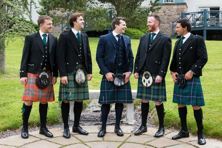 Beautiful wedding kilts
